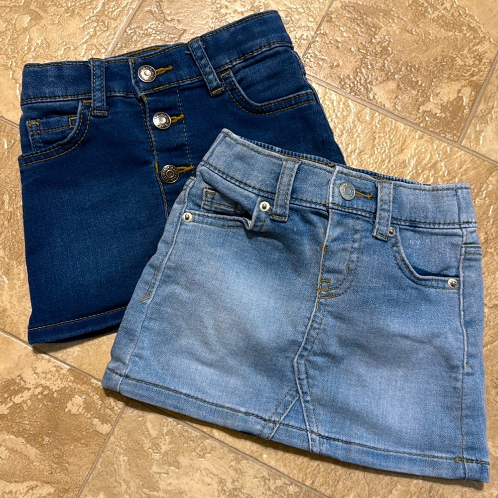 Cat & Jack Denim skirts 18m